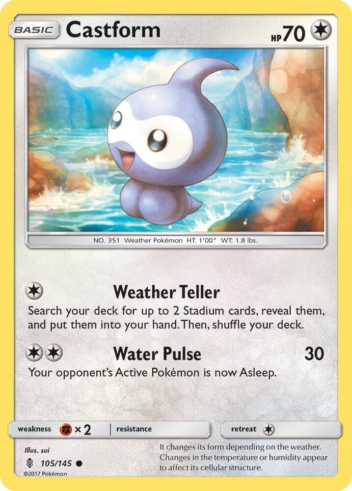 Castform 105/145 (SM - Guardians Rising)  | Good Games Adelaide SA