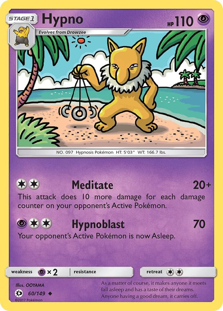 Hypno 60/149 (SM Base Set)  | Good Games Adelaide SA