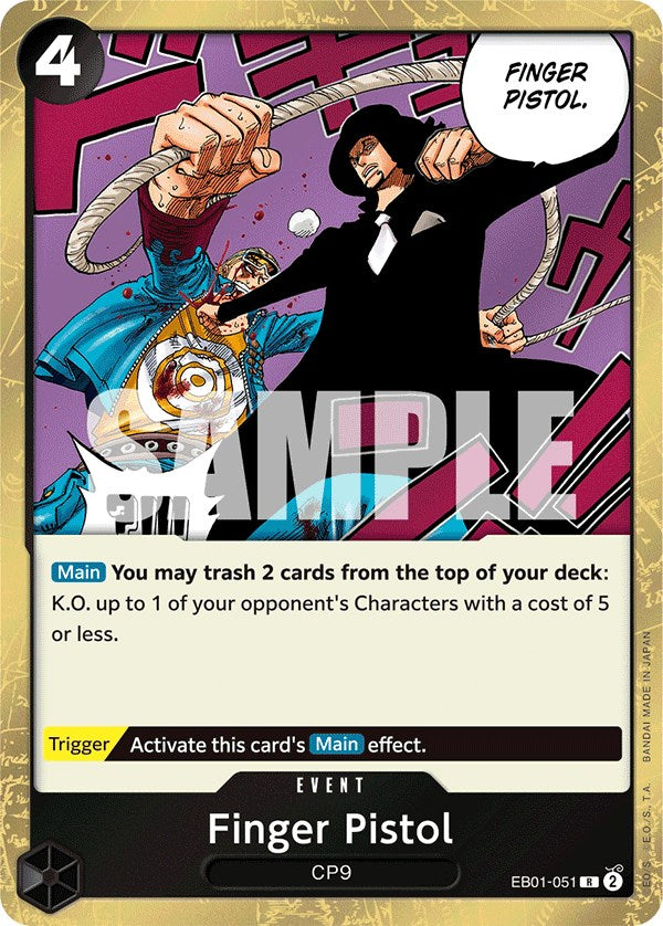 Finger Pistol [Extra Booster: Memorial Collection] | Good Games Adelaide SA