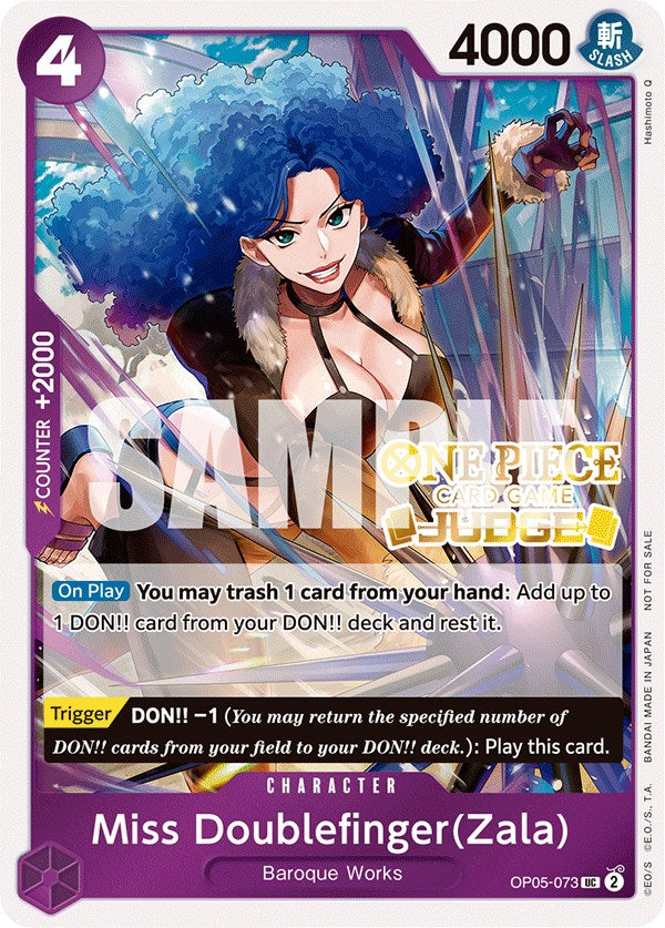 Miss Doublefinger(Zala) (Judge Pack Vol. 3) [One Piece Promotion Cards] | Good Games Adelaide SA