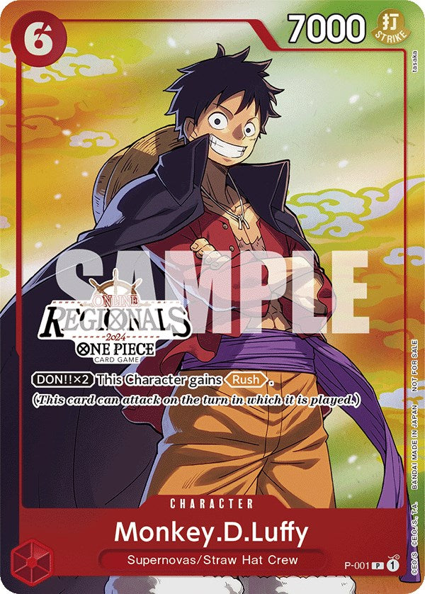 Monkey.D.Luffy (Online Regional 2024 Vol. 2) [Participant] [One Piece Promotion Cards] | Good Games Adelaide SA