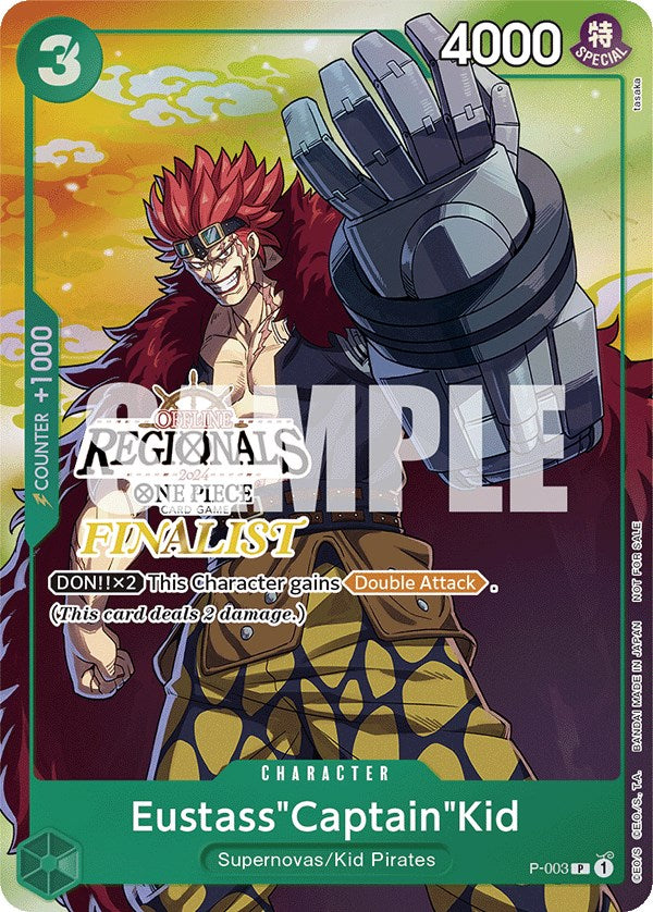 Eustass"Captain"Kid (Offline Regional 2024 Vol. 2) [Finalist] [One Piece Promotion Cards] | Good Games Adelaide SA