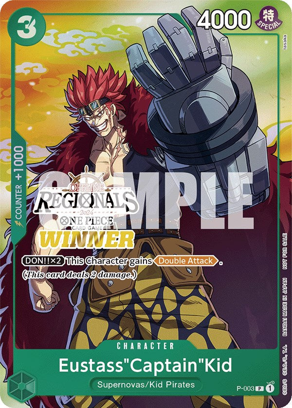 Eustass"Captain"Kid (Offline Regional 2024 Vol. 2) [Winner] [One Piece Promotion Cards] | Good Games Adelaide SA