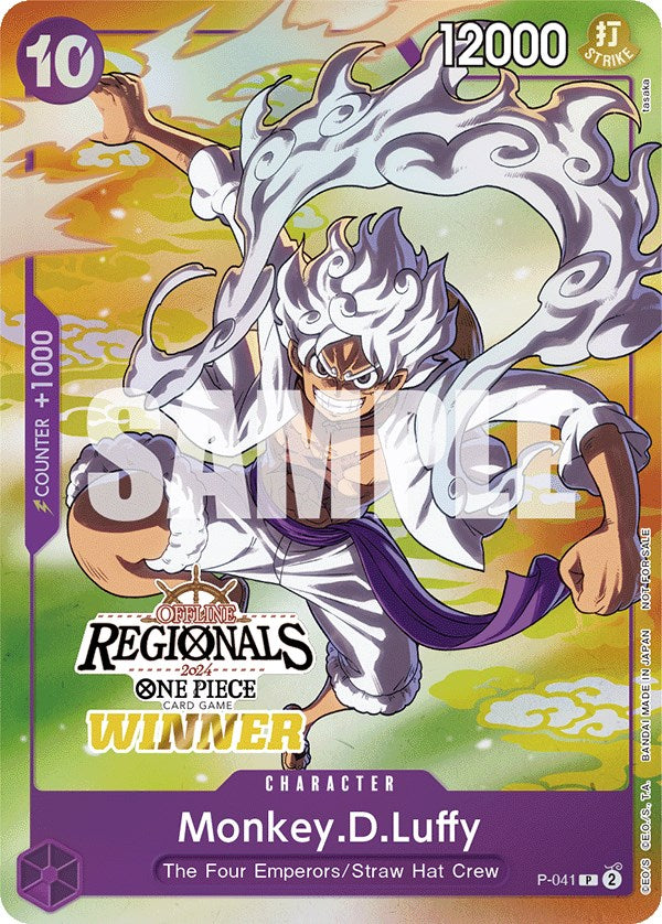 Monkey.D.Luffy (Offline Regional 2024 Vol. 2) [Winner] [One Piece Promotion Cards] | Good Games Adelaide SA