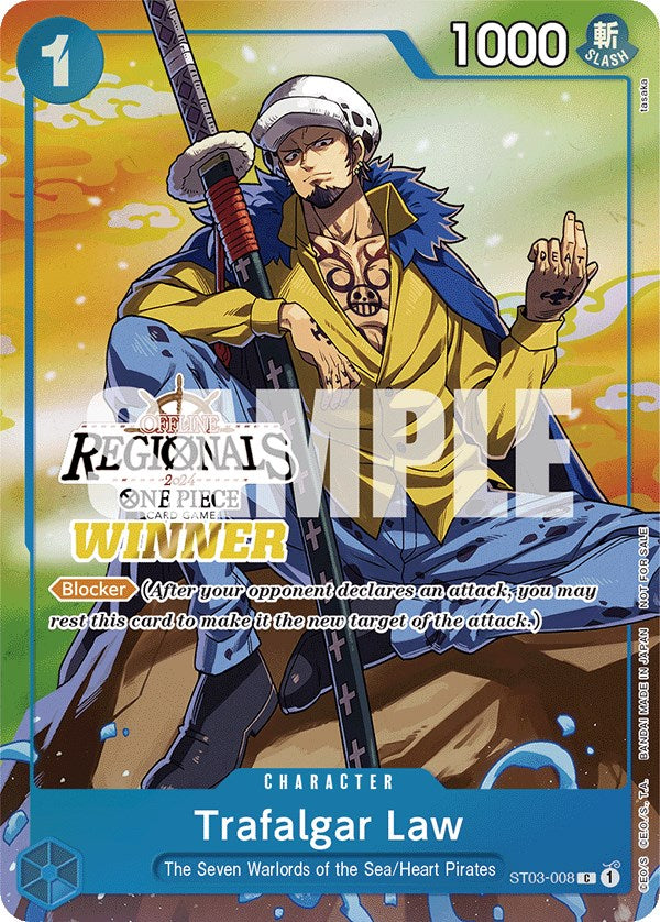 Trafalgar Law (Offline Regional 2024 Vol. 2) [Winner] [One Piece Promotion Cards] | Good Games Adelaide SA