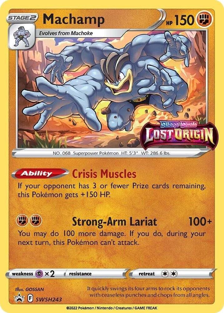 Machamp Prerelease SWSH243 (SWSH: Sword & Shield Promo Cards)  - Holofoil | Good Games Adelaide SA