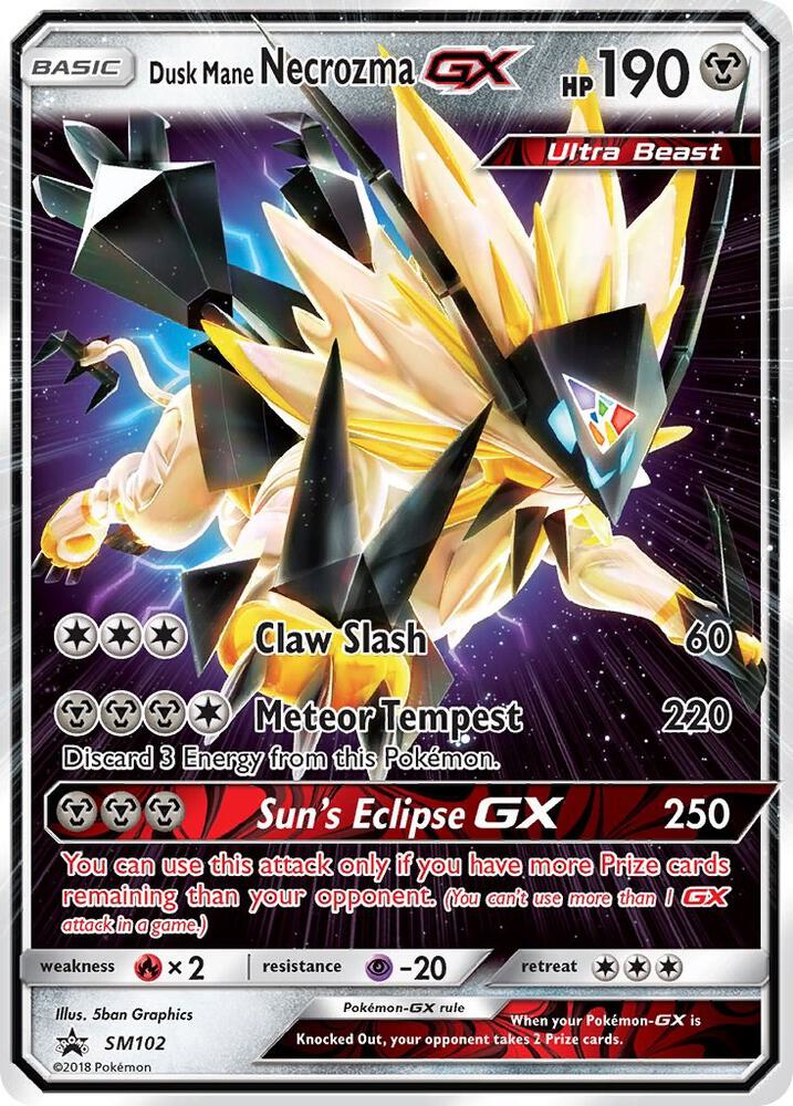 Dusk Mane Necrozma GX SM102 (SM Promos)  - Holofoil | Good Games Adelaide SA