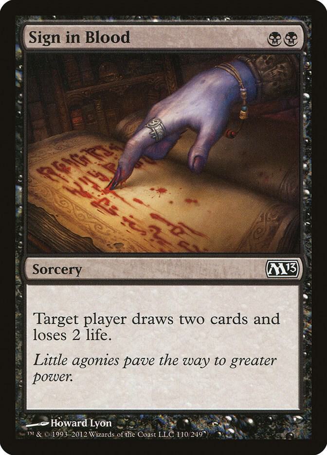 Sign in Blood 110 (Magic 2013 (M13))  - Foil | Good Games Adelaide SA