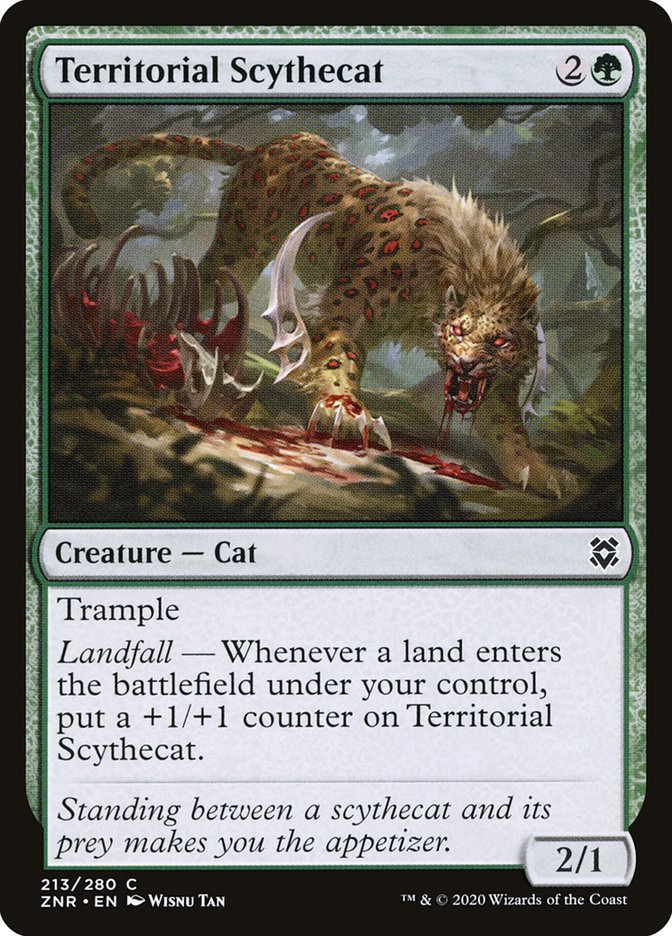 Territorial Scythecat [Zendikar Rising] | Good Games Adelaide SA