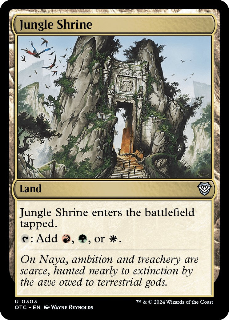 Jungle Shrine [Outlaws of Thunder Junction Commander] | Good Games Adelaide SA