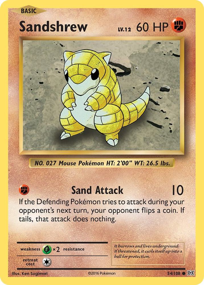 Sandshrew 54/108 (XY - Evolutions)  | Good Games Adelaide SA