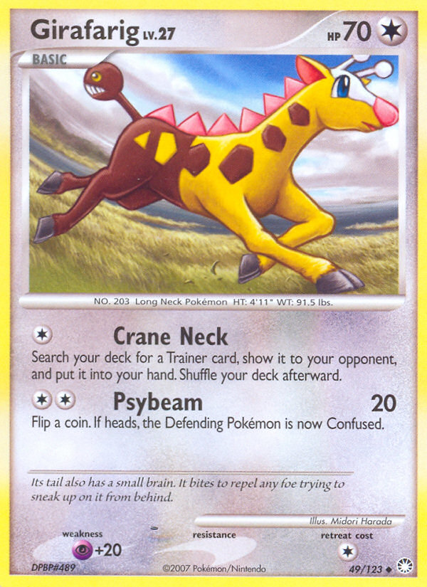 Girafarig (49/123) [Diamond & Pearl: Mysterious Treasures] | Good Games Adelaide SA