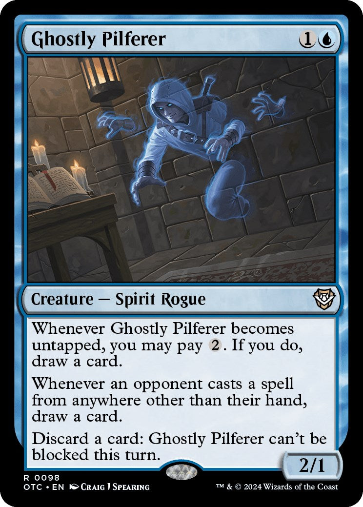 Ghostly Pilferer [Outlaws of Thunder Junction Commander] | Good Games Adelaide SA