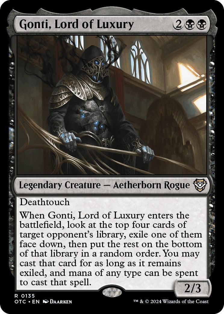 Gonti, Lord of Luxury [Outlaws of Thunder Junction Commander] | Good Games Adelaide SA
