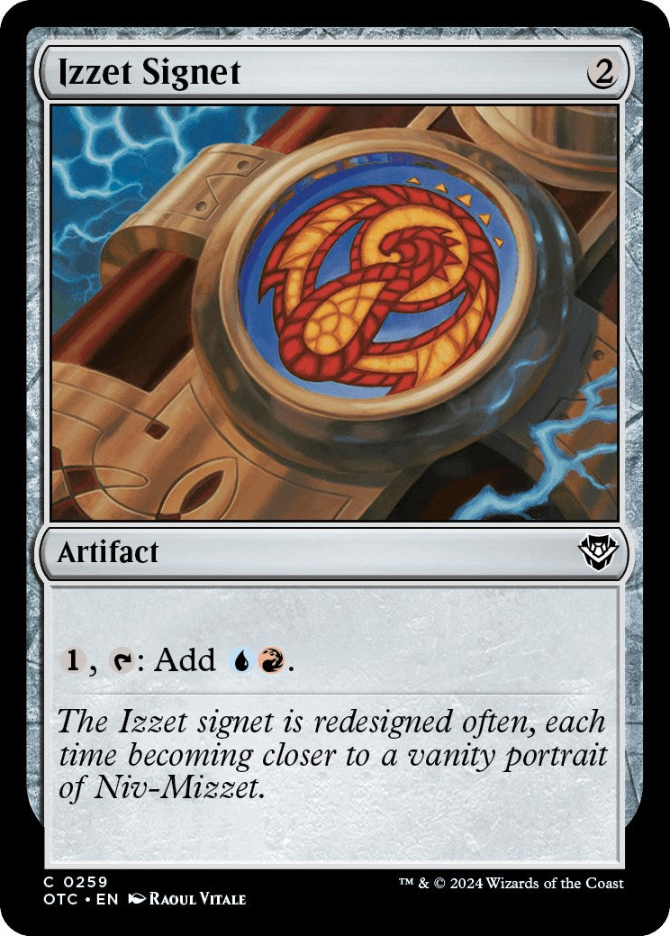 Izzet Signet [Outlaws of Thunder Junction Commander] | Good Games Adelaide SA