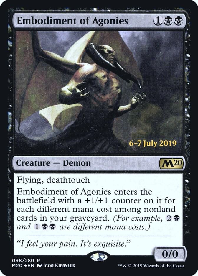 Embodiment of Agonies 98 (Prerelease Cards)  - Foil | Good Games Adelaide SA