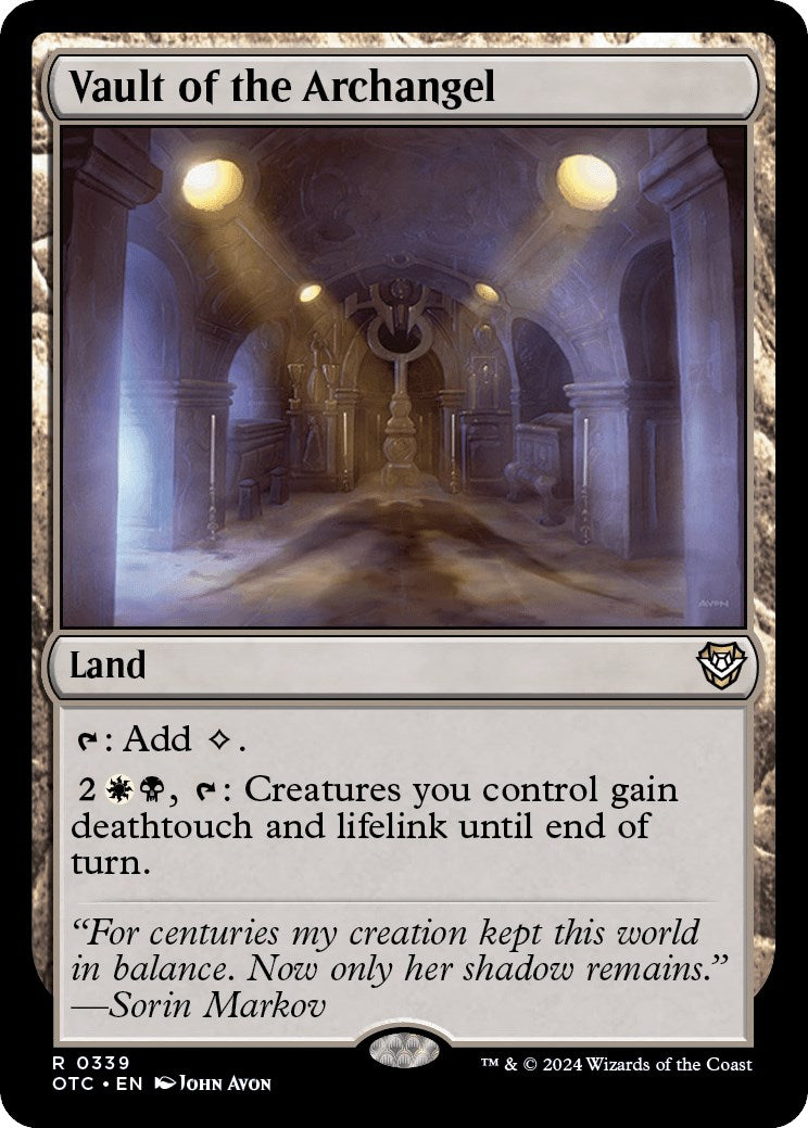 Vault of the Archangel [Outlaws of Thunder Junction Commander] | Good Games Adelaide SA