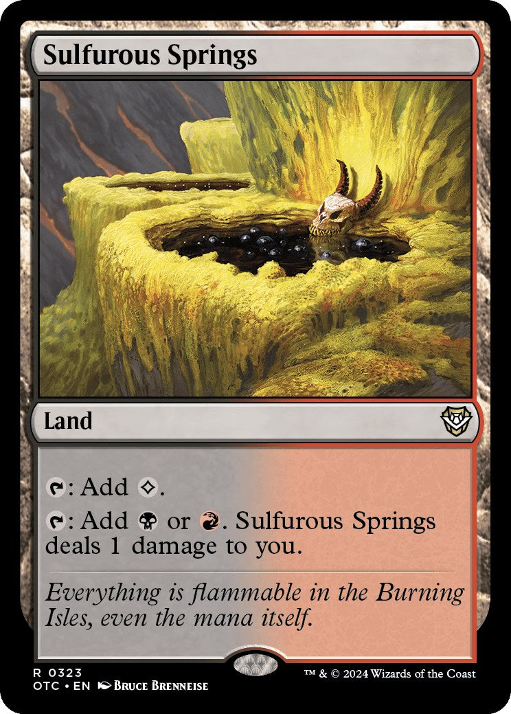 Sulfurous Springs [Outlaws of Thunder Junction Commander] | Good Games Adelaide SA