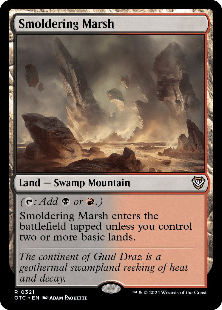 Smoldering Marsh [Outlaws of Thunder Junction Commander] | Good Games Adelaide SA