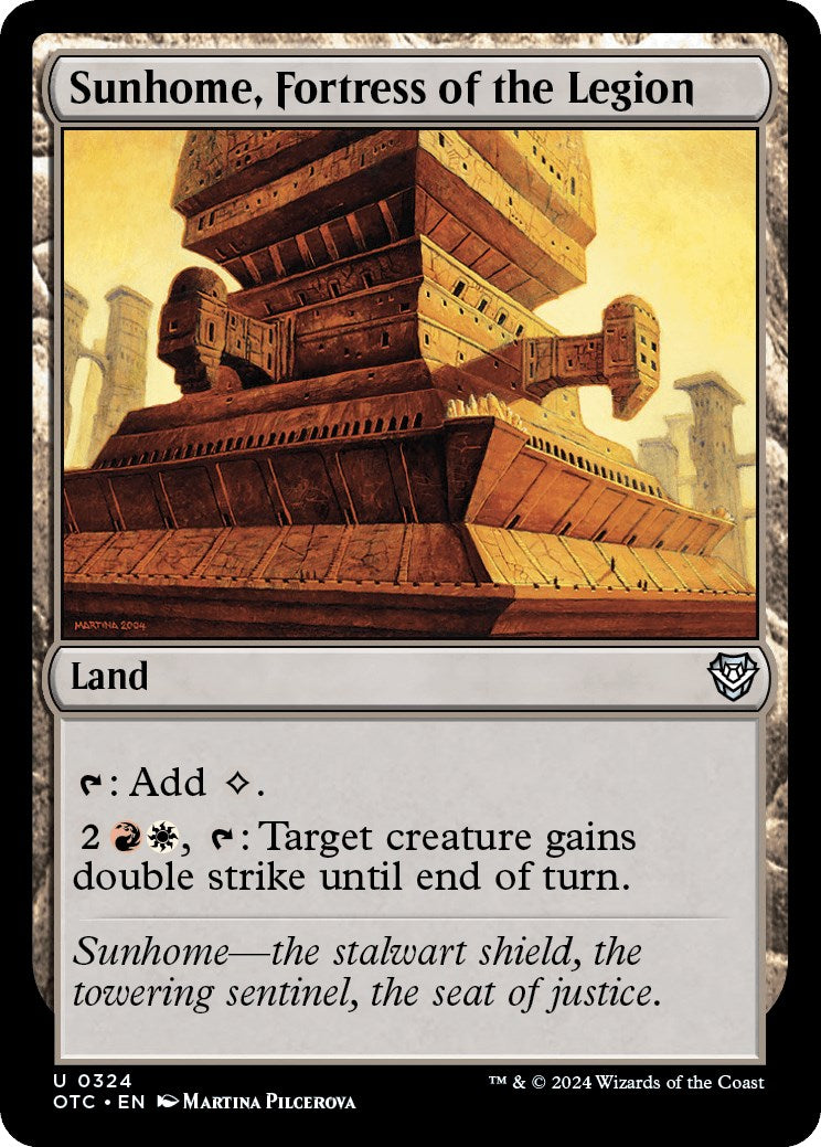 Sunhome, Fortress of the Legion [Outlaws of Thunder Junction Commander] | Good Games Adelaide SA