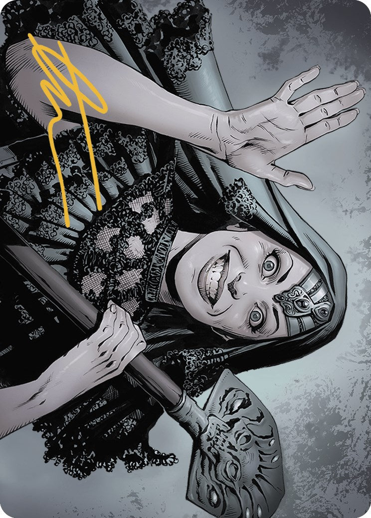 Gisa, the Hellraiser Art Card (Gold-Stamped Signature) [Outlaws of Thunder Junction Art Series] | Good Games Adelaide SA