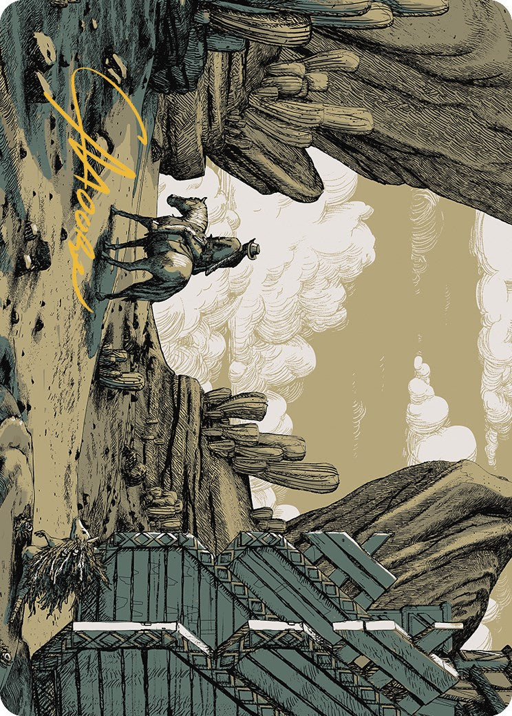 Path to Exile Art Card (Gold-Stamped Signature) [Outlaws of Thunder Junction Art Series] | Good Games Adelaide SA