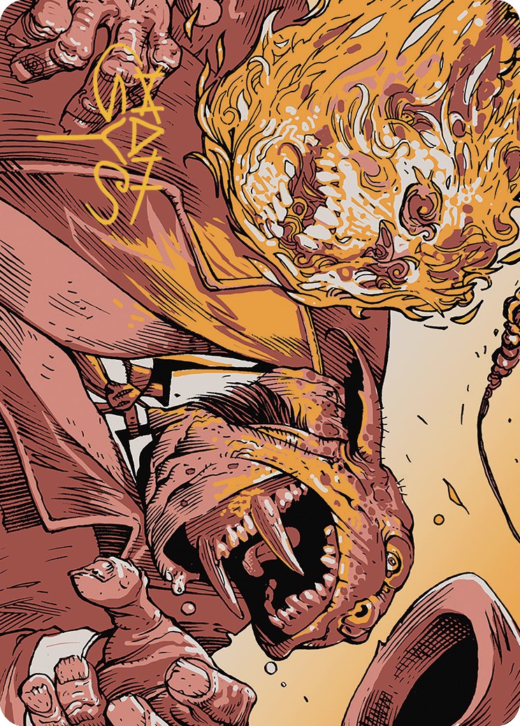 Skullcrack Art Card (Gold-Stamped Signature) [Outlaws of Thunder Junction Art Series] | Good Games Adelaide SA