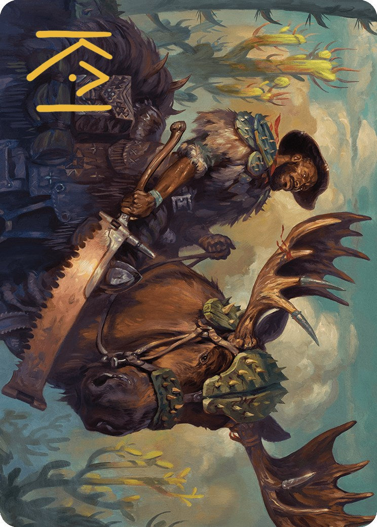 Spinewoods Paladin Art Card (Gold-Stamped Signature) [Outlaws of Thunder Junction Art Series] | Good Games Adelaide SA