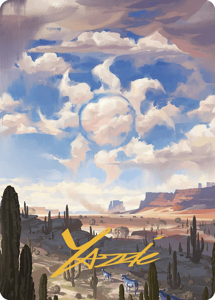 Plains Art Card (Gold-Stamped Signature) [Outlaws of Thunder Junction Art Series] | Good Games Adelaide SA