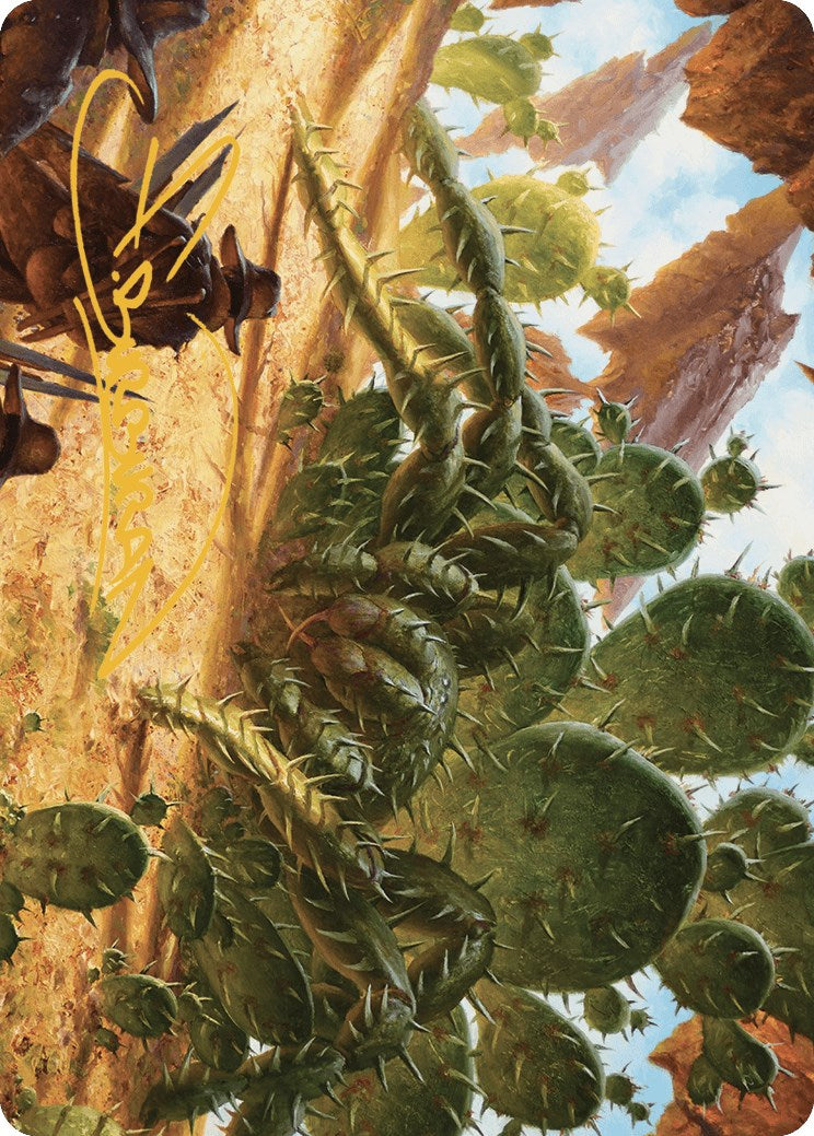 Cactarantula Art Card (Gold-Stamped Signature) [Outlaws of Thunder Junction Art Series] | Good Games Adelaide SA