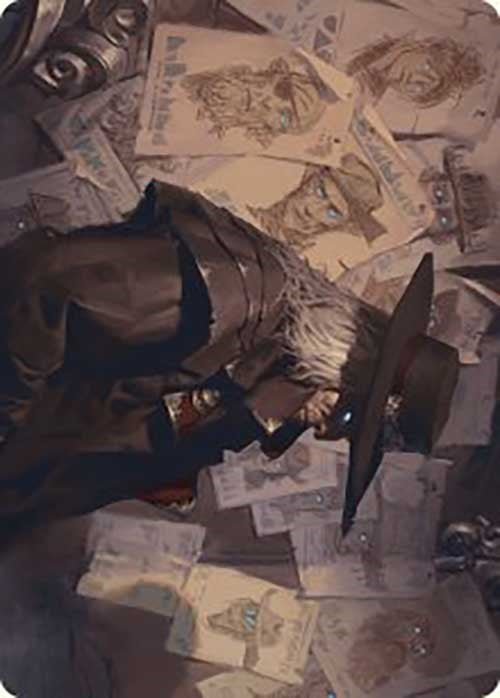 Lazav, Familiar Stranger Art Card [Outlaws of Thunder Junction Art Series] | Good Games Adelaide SA