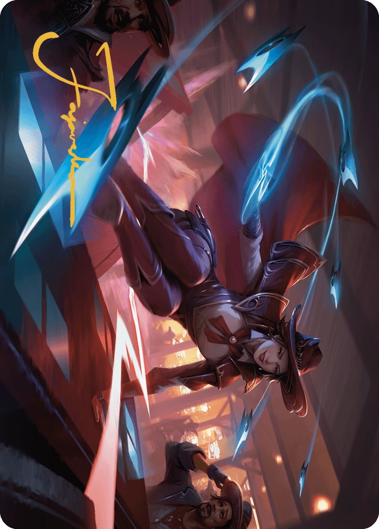 Slick Sequence Art Card (Gold-Stamped Signature) [Outlaws of Thunder Junction Art Series] | Good Games Adelaide SA