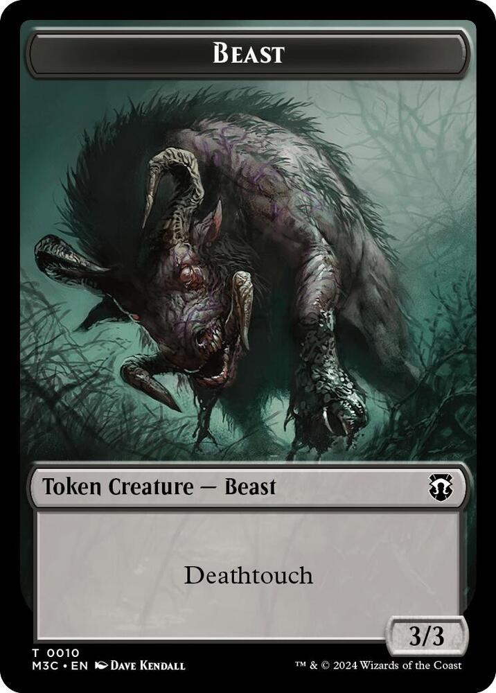 Beast 0010 Shapeshifter 0008 Double Sided Token 10 // 8 (Commander: Modern Horizons 3)  | Good Games Adelaide SA