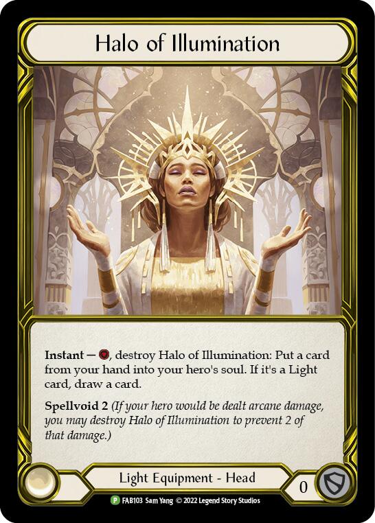 Halo of Illumination (Golden) [FAB103] (Promo)  Cold Foil | Good Games Adelaide SA