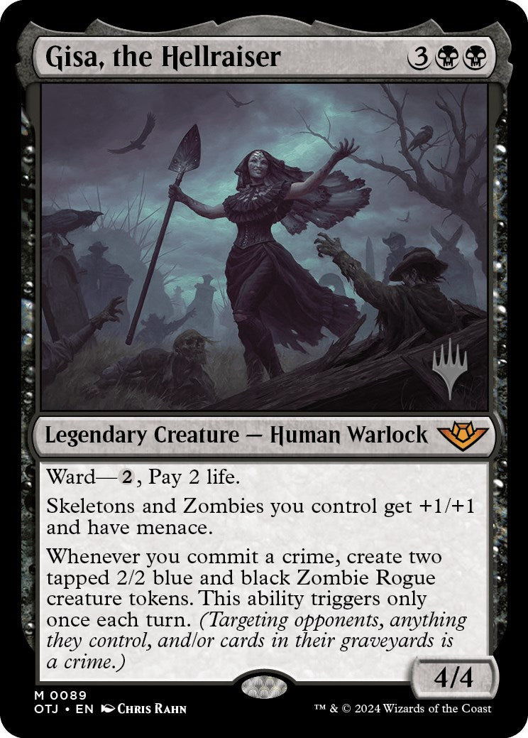 Gisa, the Hellraiser (Promo Pack) [Outlaws of Thunder Junction Promos] | Good Games Adelaide SA