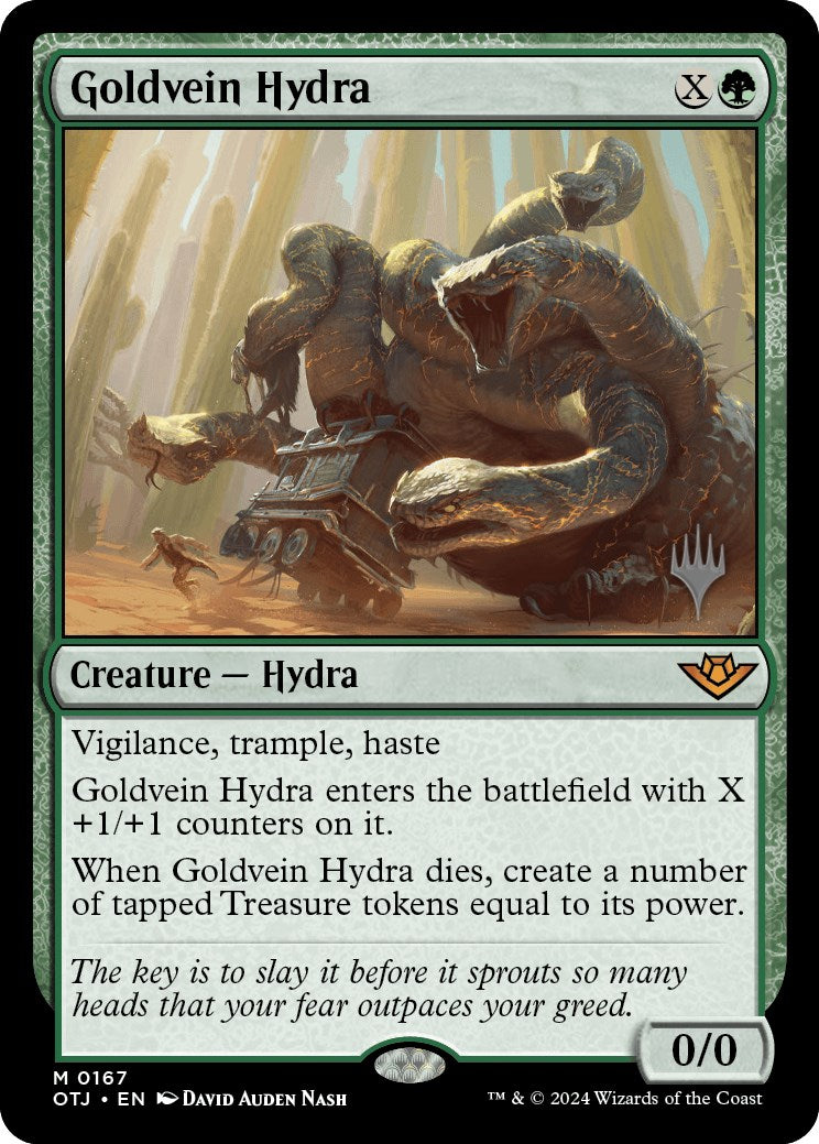 Goldvein Hydra (Promo Pack) [Outlaws of Thunder Junction Promos] | Good Games Adelaide SA