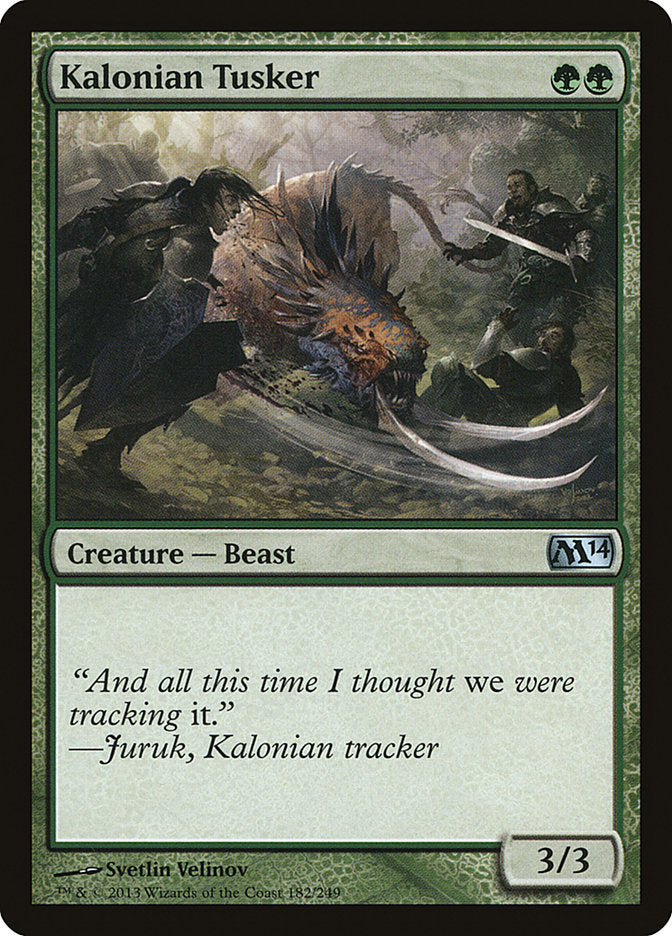 Kalonian Tusker 182 (Magic 2014 (M14))  - Foil | Good Games Adelaide SA