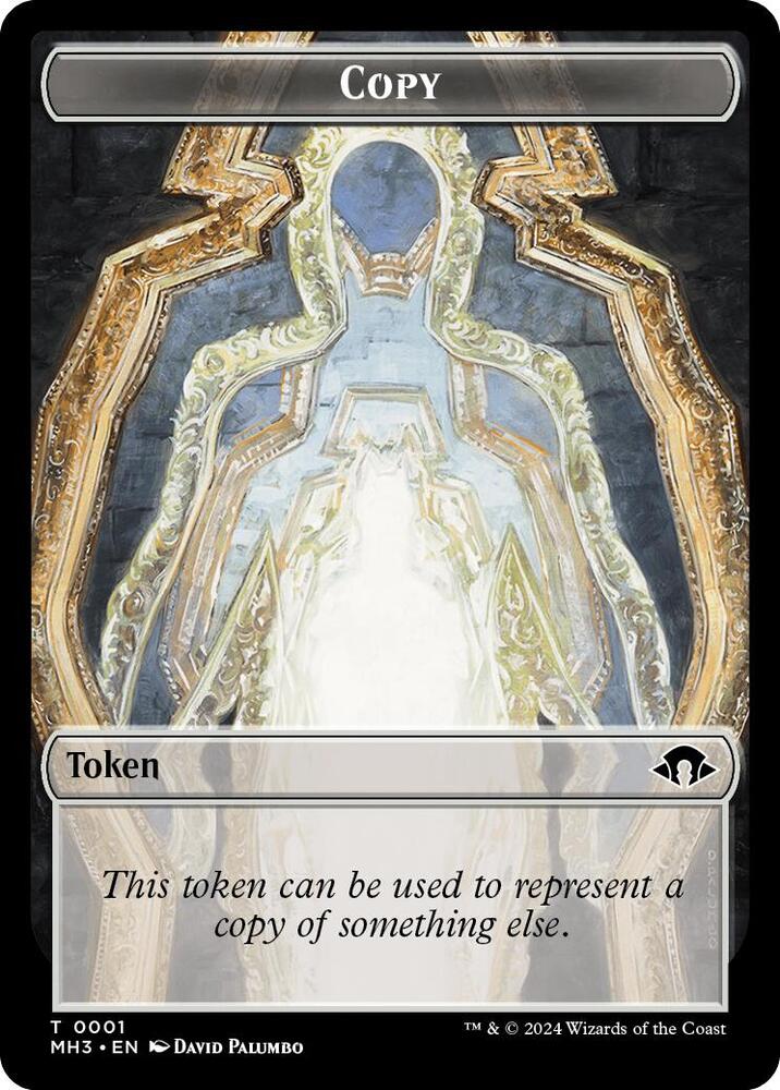 Copy Eldrazi Angel Double Sided Token 1 // 2 (Commander: Modern Horizons 3)  - Ripple Foil | Good Games Adelaide SA
