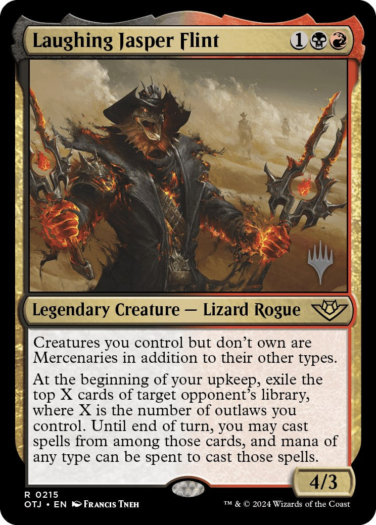 Laughing Jasper Flint (Promo Pack) [Outlaws of Thunder Junction Promos] | Good Games Adelaide SA