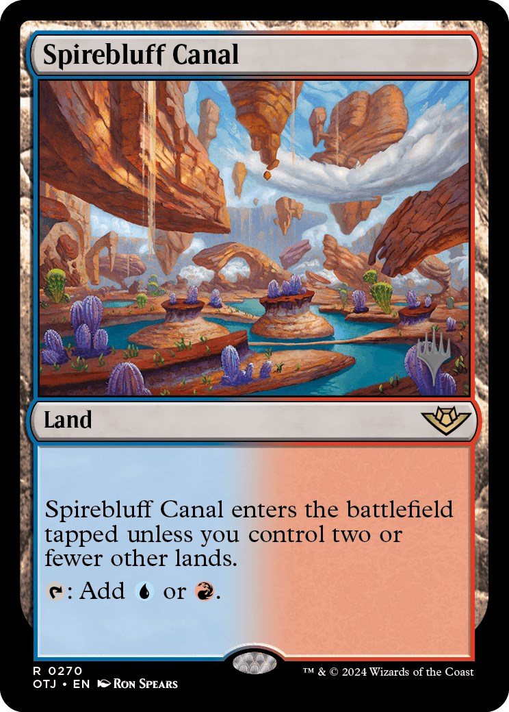 Spirebluff Canal (Promo Pack) [Outlaws of Thunder Junction Promos] | Good Games Adelaide SA