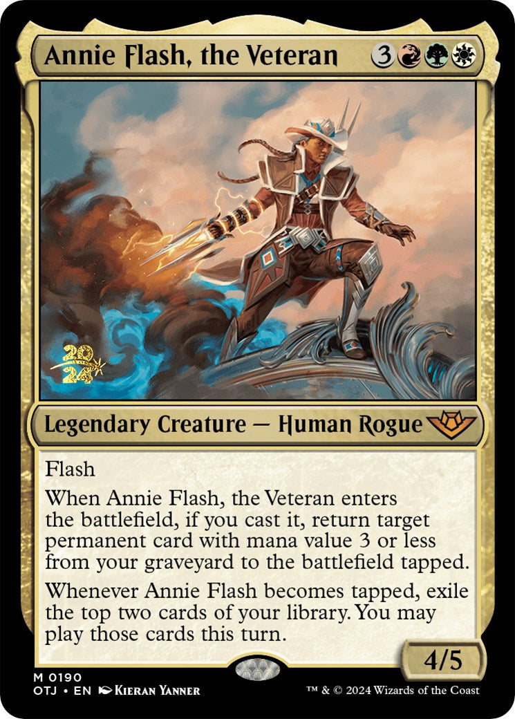 Annie Flash, the Veteran [Outlaws of Thunder Junction Prerelease Promos] | Good Games Adelaide SA