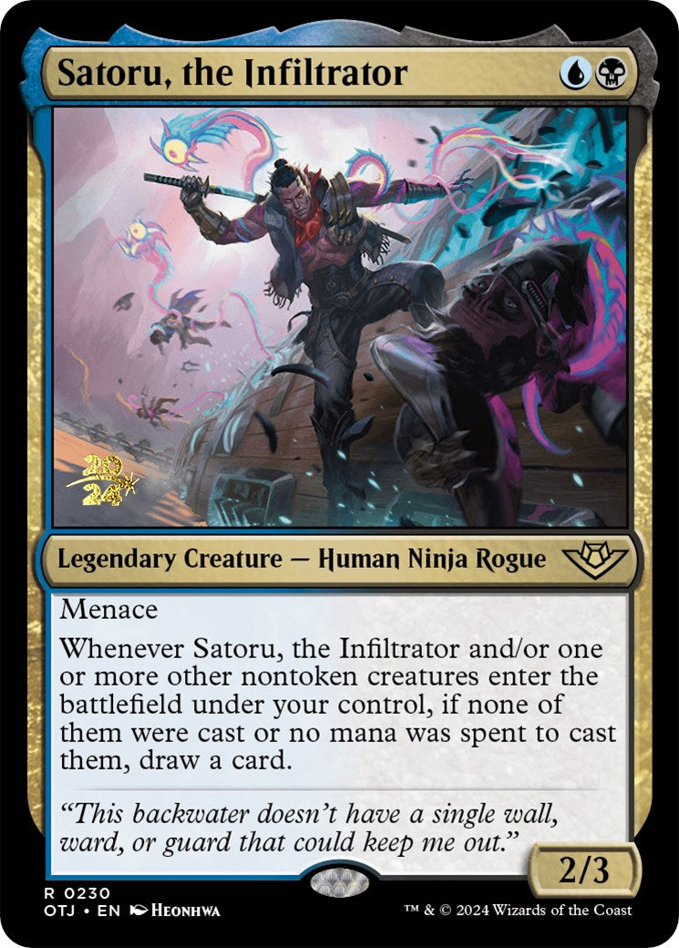 Satoru, the Infiltrator [Outlaws of Thunder Junction Prerelease Promos] | Good Games Adelaide SA