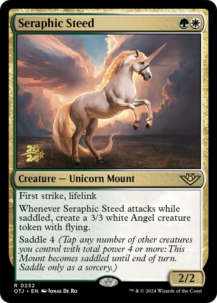 Seraphic Steed [Outlaws of Thunder Junction Prerelease Promos] | Good Games Adelaide SA