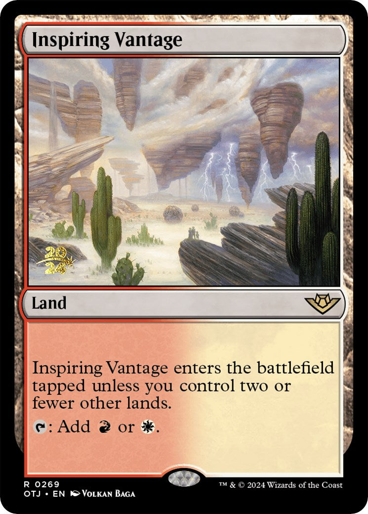 Inspiring Vantage (OTJ) [Outlaws of Thunder Junction Prerelease Promos] | Good Games Adelaide SA