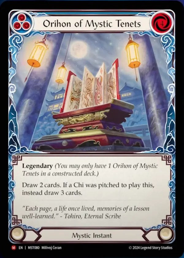 Orihon of Mystic Tenets [MST080] (Part the Mistveil) | Good Games Adelaide SA