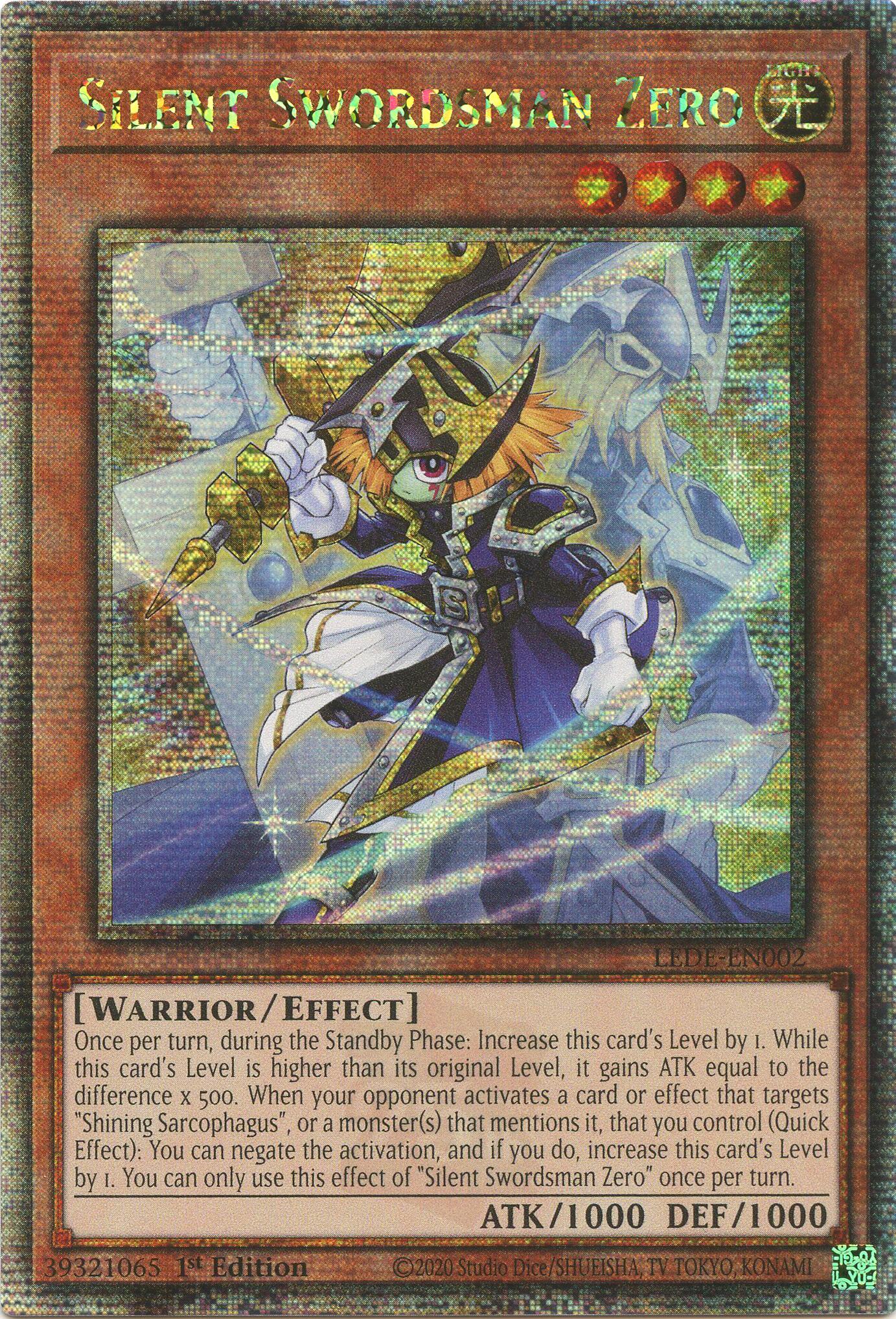 Silent Swordsman Zero [LEDE-EN002] Quarter Century Secret Rare | Good Games Adelaide SA