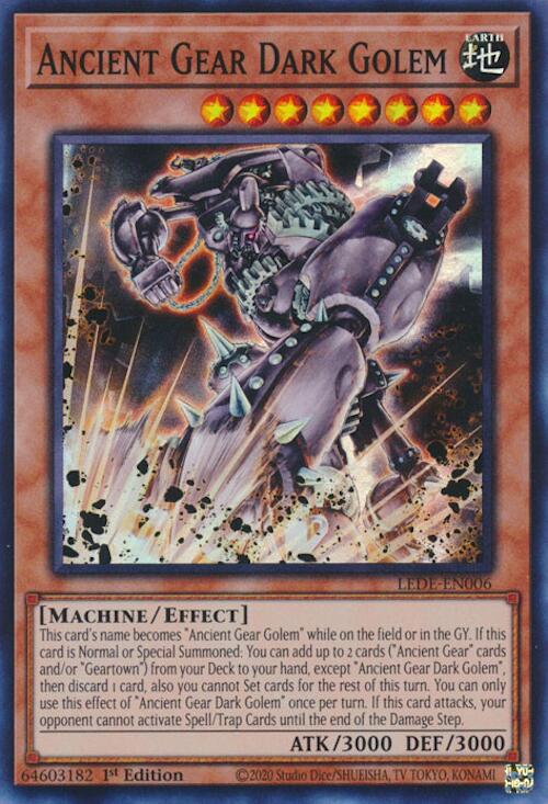 Ancient Gear Dark Golem [LEDE-EN006] Super Rare | Good Games Adelaide SA