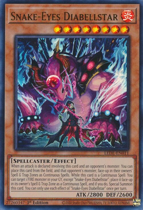 Snake-Eyes Diabellstar [LEDE-EN011] Ultra Rare | Good Games Adelaide SA