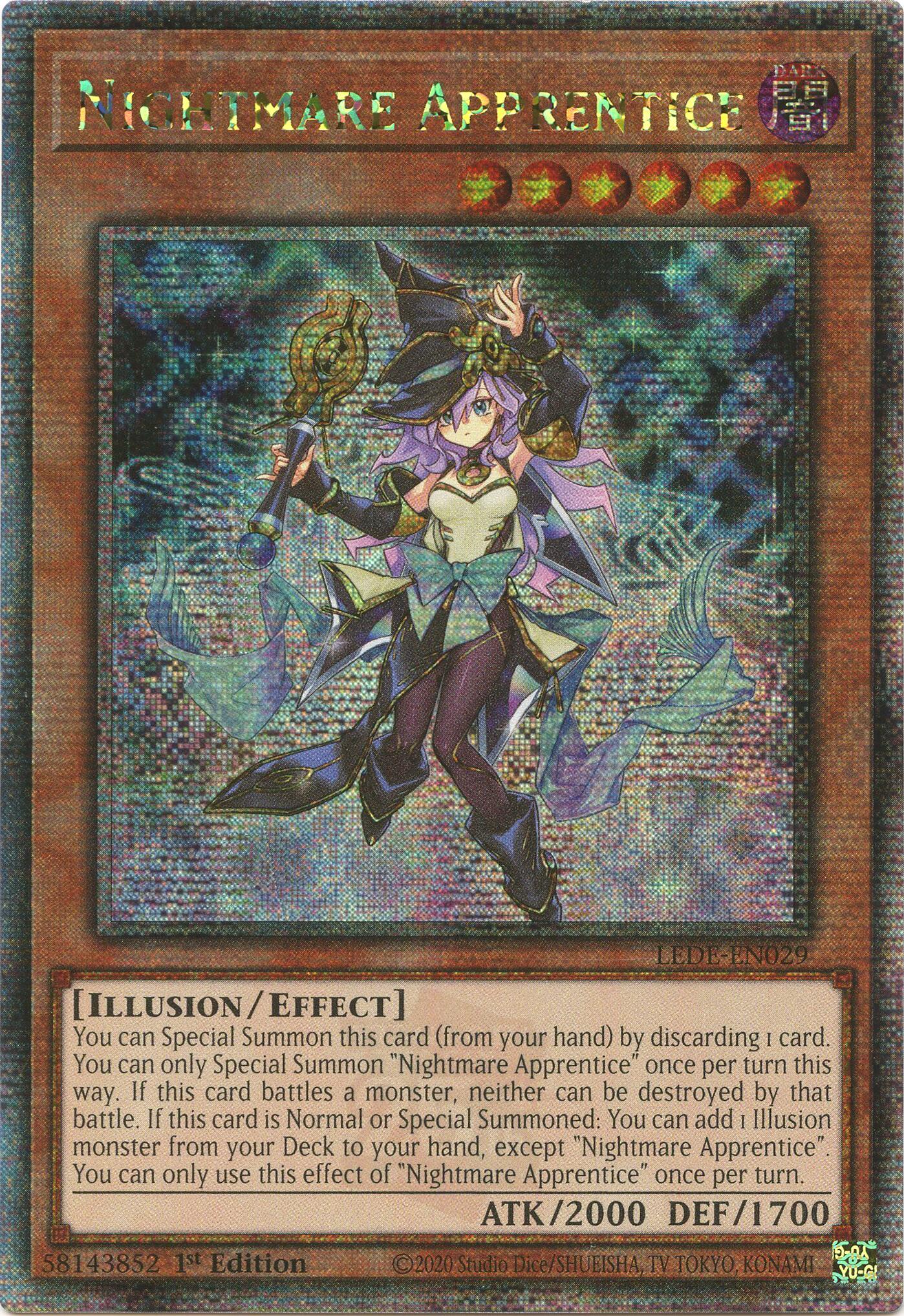 Nightmare Apprentice (Quarter Century Secret Rare) [LEDE-EN029] Quarter Century Secret Rare | Good Games Adelaide SA