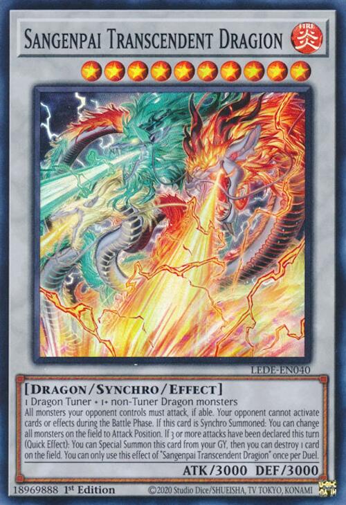 Sangenpai Transcendent Dragion [LEDE-EN040] Super Rare | Good Games Adelaide SA